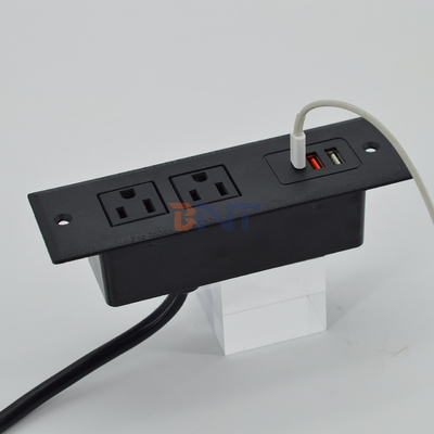 OEM/ODM Office multifunctional sofa socket build in table socket us power socket with usb A+C ports
