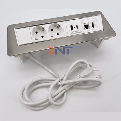 BNT Customizable Pop Up Socket Outlet Hidden Power Socket with USB Port for Desk