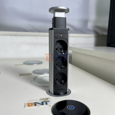Kitchen Table Use Power Extension kitchen Socket With 3 EU Outlet VSP Panel and Buckle