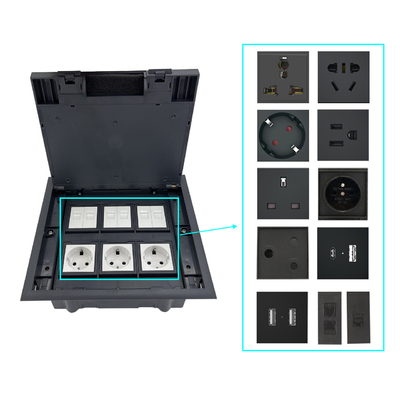 Manual opening Hidden floor sockets Water Proof Floor Socket ABS plastic material ground Pop Up sockets