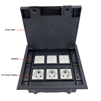Manual opening Hidden floor sockets Water Proof Floor Socket ABS plastic material ground Pop Up sockets