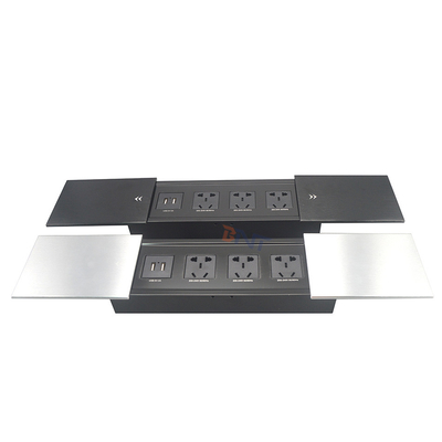 Sliding Cover Power Socket for Office Desk Keep Your Devices Connected and Organized