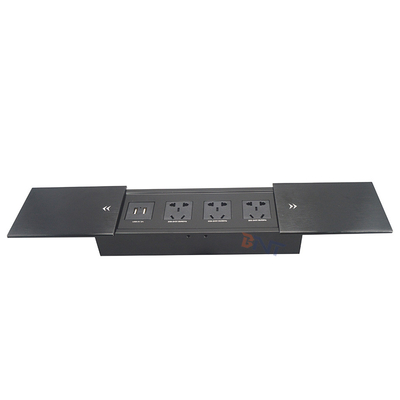 Sliding Cover Power Socket for Office Desk Keep Your Devices Connected and Organized