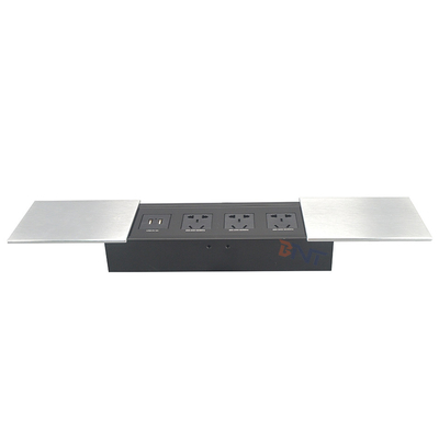 Sliding Cover Power Socket for Office Desk Keep Your Devices Connected and Organized