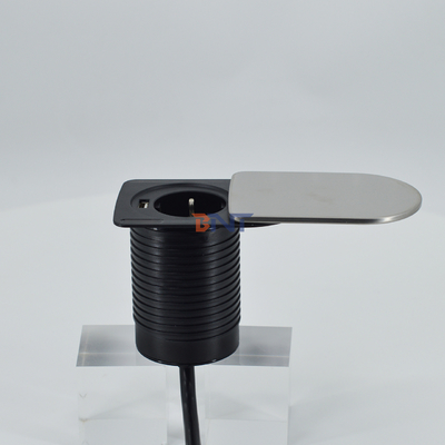 Mini socket hidden Under desktop office furniture tabletop 1 EU 1 USB A charger