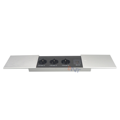 Multi-Functional Sliding Cover USB smart sliding cover hidden office table universal power tabletop power socket