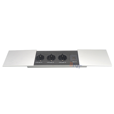 Multi-Functional Sliding Cover USB smart sliding cover hidden office table universal power tabletop power socket