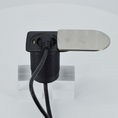 Mini socket hidden Under desktop office furniture tabletop 1 EU 1 USB A charger