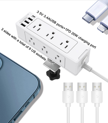 Boente multifunctional power plug table clamp mount outlet / movable desk socket mounting tabletop socket