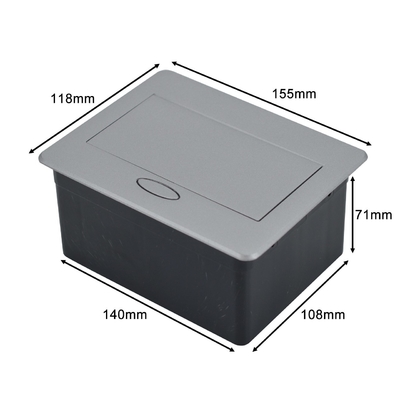 OEM/ODM Modern Office Essential BNT Popup Power Socket with 2 Embedded AC OutletsEU/UK/US/CN16A/10A/6A Rated Current