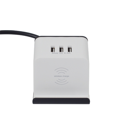 Universal USB AC Power Grommet Socket Office Furniture ABS Tabletop Socket 3 USB Output Ports 1.5m Cable 10A/16A