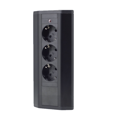 OEM/ODM Corner power socket EU Electric Power socket with 3 AC power outlet suitable for office/ desktop/ tabletop/Kitch