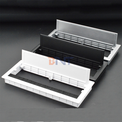 Low price Plastic power cable management soft closing office desk wire cable grommet box
