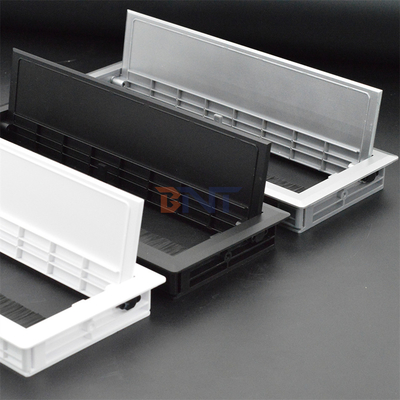 Low price Plastic power cable management soft closing office desk wire cable grommet box