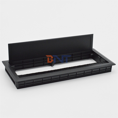 Low price Plastic power cable management soft closing office desk wire cable grommet box