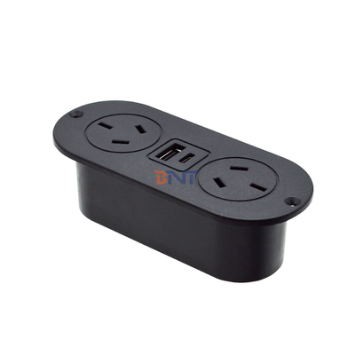 5v 2.1a built-in desk ABS sofa socket outlet AU standard power outlets & USB A+C charging socket for hotel/bar/me