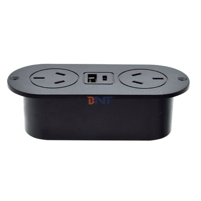 5v 2.1a built-in desk ABS sofa socket outlet AU standard power outlets & USB A+C charging socket for hotel/bar/me