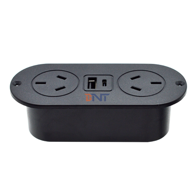 5v 2.1a built-in desk ABS sofa socket outlet AU standard power outlets & USB A+C charging socket for hotel/bar/me