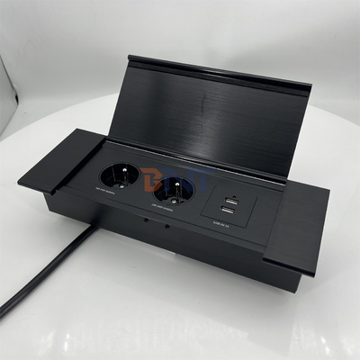 office furniture 2 fr power plug hydraulic conference table pop-up built-in desktop electric pop up socket outlet