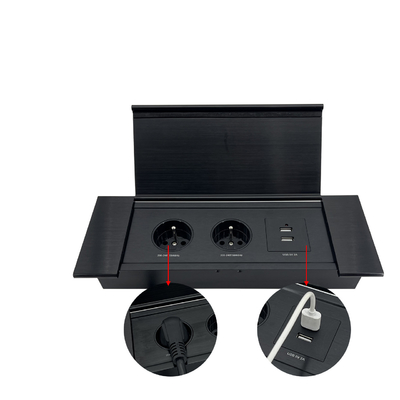 office furniture 2 fr power plug hydraulic conference table pop-up built-in desktop electric pop up socket outlet