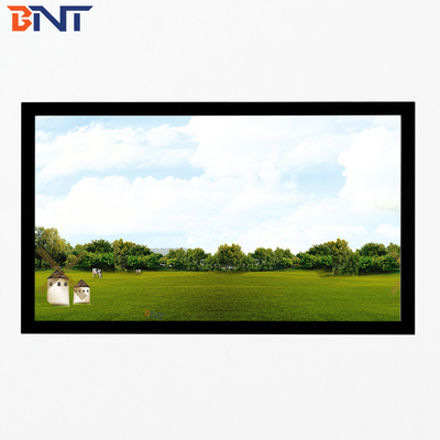 Bnt200 Inch Matte White Fabric Fast Fold Projector Screen with Square Aluminum Metal Folding Frame