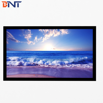 Bnt200 Inch Matte White Fabric Fast Fold Projector Screen with Square Aluminum Metal Folding Frame