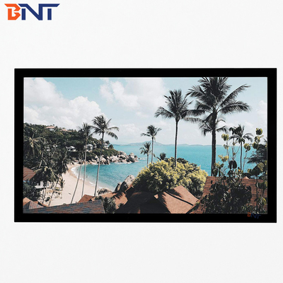 Bnt200 Inch Matte White Fabric Fast Fold Projector Screen with Square Aluminum Metal Folding Frame