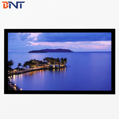 Bnt200 Inch Matte White Fabric Fast Fold Projector Screen with Square Aluminum Metal Folding Frame