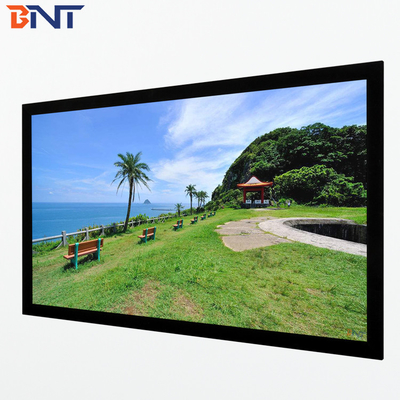 Bnt200 Inch Matte White Fabric Fast Fold Projector Screen with Square Aluminum Metal Folding Frame