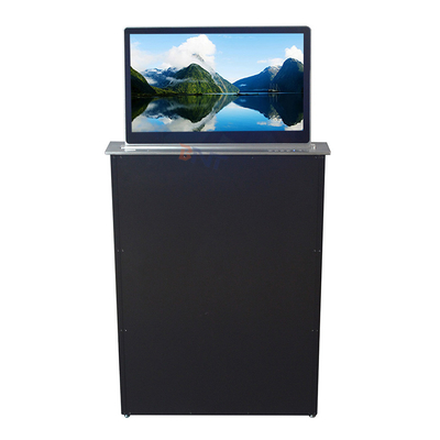 Motorized Microphone Computer Screen Lifter With 15.6 Inch Retractable Lifting Screen