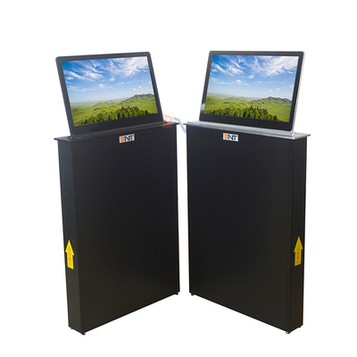 Motorized Microphone Computer Screen Lifter With 15.6 Inch Retractable Lifting Screen