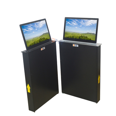 Motorized Microphone Computer Screen Lifter With 15.6 Inch Retractable Lifting Screen