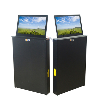Motorized Microphone Computer Screen Lifter With 15.6 Inch Retractable Lifting Screen