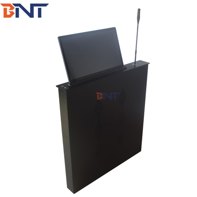 Motorized Microphone Computer Screen Lifter With 15.6 Inch Retractable Lifting Screen