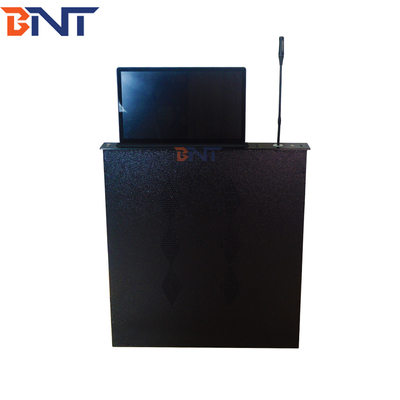 Motorized Microphone Computer Screen Lifter With 15.6 Inch Retractable Lifting Screen