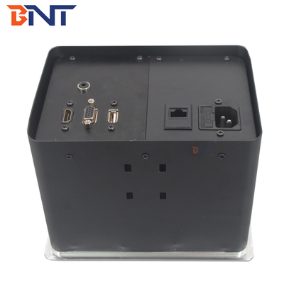 Multi Function Countertop Pop Up Electrical Outlet Matte Black Color With HDMI / VGA