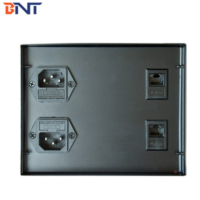 Office Conference Desktop Power Sockets Aluminum Alloy Brushed With Network