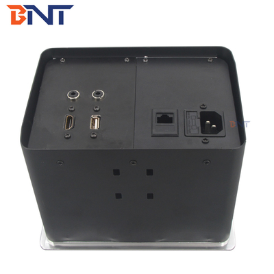 Conference Desktop Power Sockets , Pneumatic Table Pop Up Socket Box