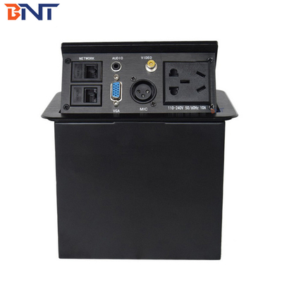 Round Corner Pop Up Desktop Power Sockets For Office High Class AV Solutions