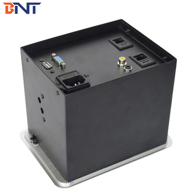 Pneumatic Pop Up Desktop Power Sockets With USB / Network / 3.5 Audio
