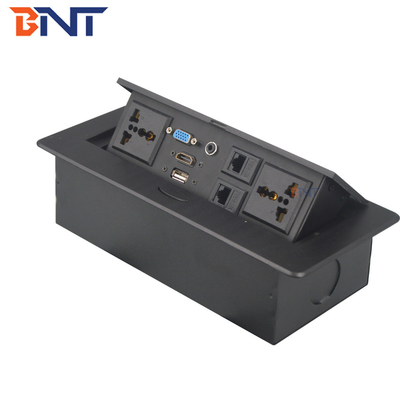 Office Furniture Desktop Power Sockets Pop Up With 30cm Connected Wires