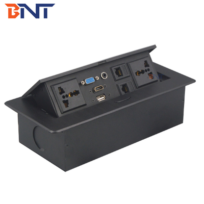 Office Furniture Desktop Power Sockets Pop Up With 30cm Connected Wires