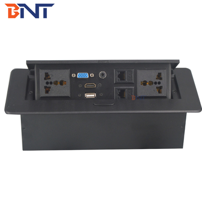 Office Furniture Desktop Power Sockets Pop Up With 30cm Connected Wires