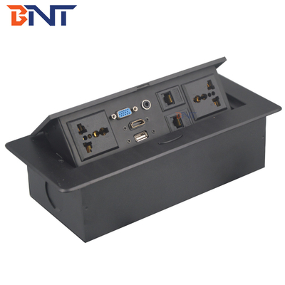 Office Furniture Desktop Power Sockets Pop Up With 30cm Connected Wires