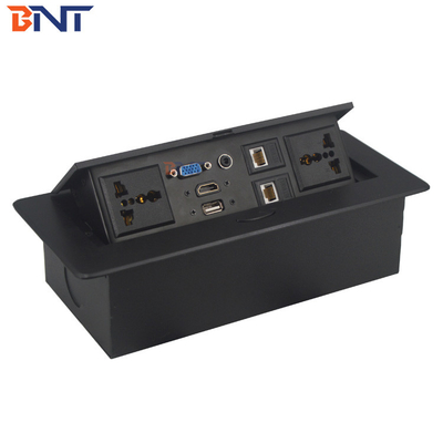 Office Hydraulic Desk Pop Up Sockets , Pop Up Power Socket With XRL Connector