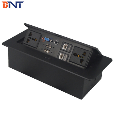 Office Hydraulic Desk Pop Up Sockets , Pop Up Power Socket With XRL Connector