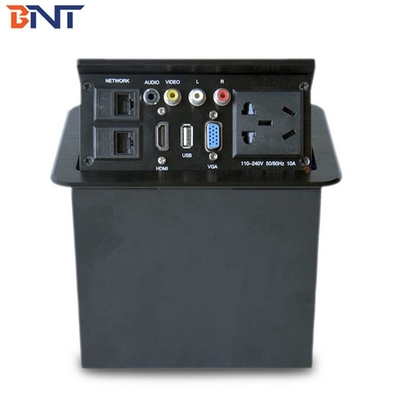 Silver  Furniture Flip Up Multimedia Connector Rounded  Corner Use In  Advanced Office