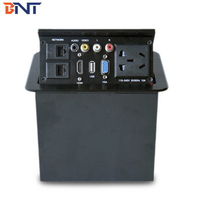Silver  Furniture Flip Up Multimedia Connector Rounded  Corner Use In  Advanced Office
