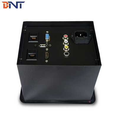Silver  Furniture Flip Up Multimedia Connector Rounded  Corner Use In  Advanced Office