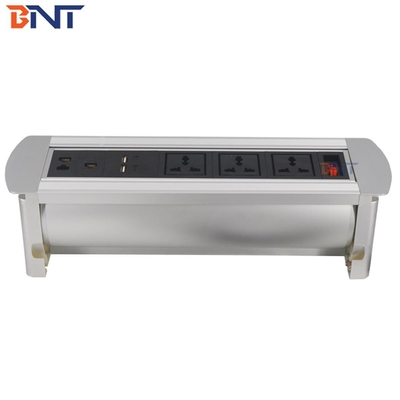 with three universal  power automatic flip up socket used in high-tier office room MK1135